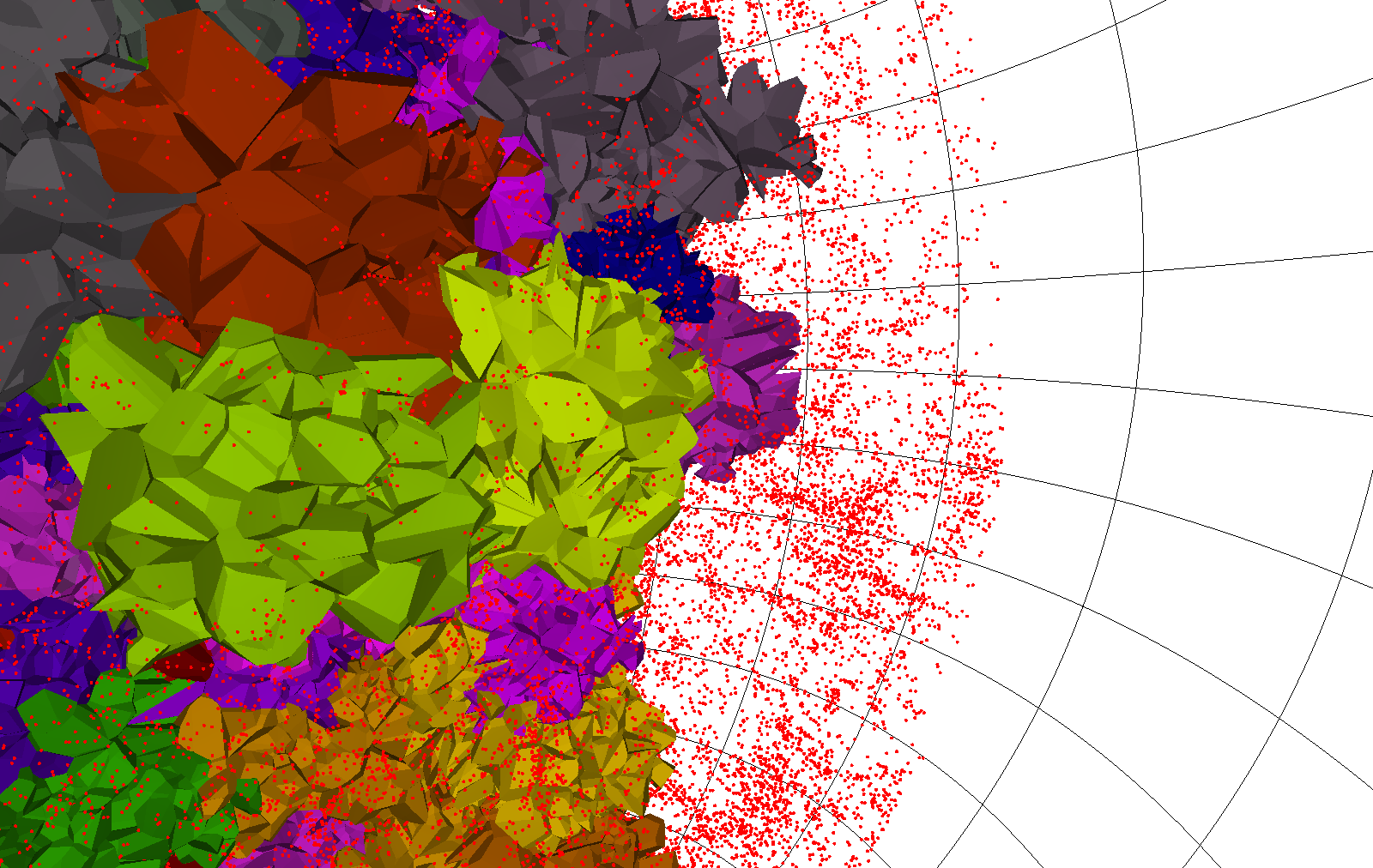 V2 visualization of the output from SDSS DR7 with VoidRender